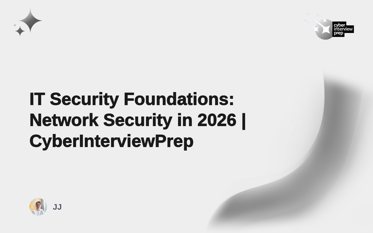 IT Security Foundations: Network Security in 2026 | CyberInterviewPrep