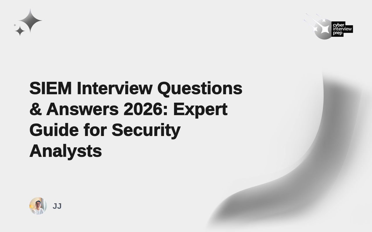 SIEM Interview Questions & Answers 2026: Expert Guide for Security Analysts